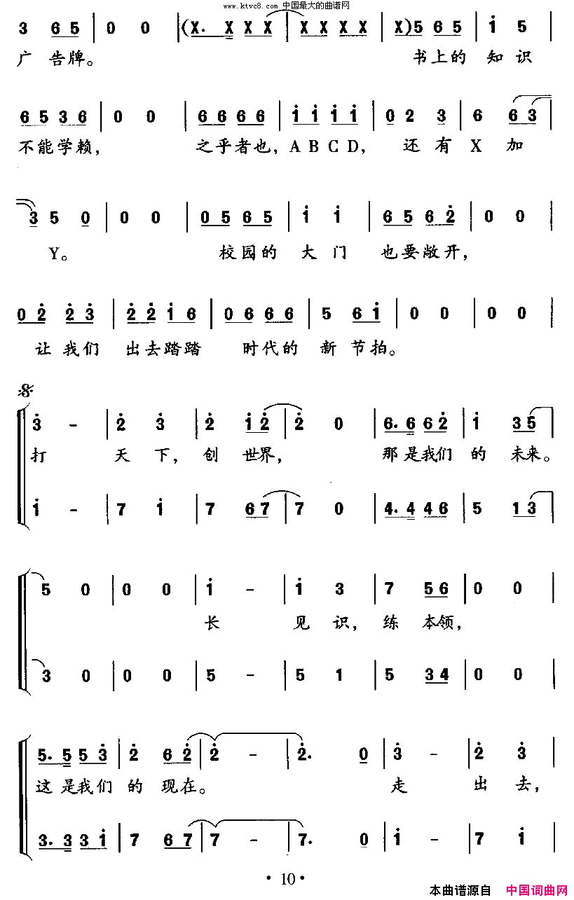 走出去，走出去简谱-潘文远演唱-张咏红/林海、张咏红词曲1