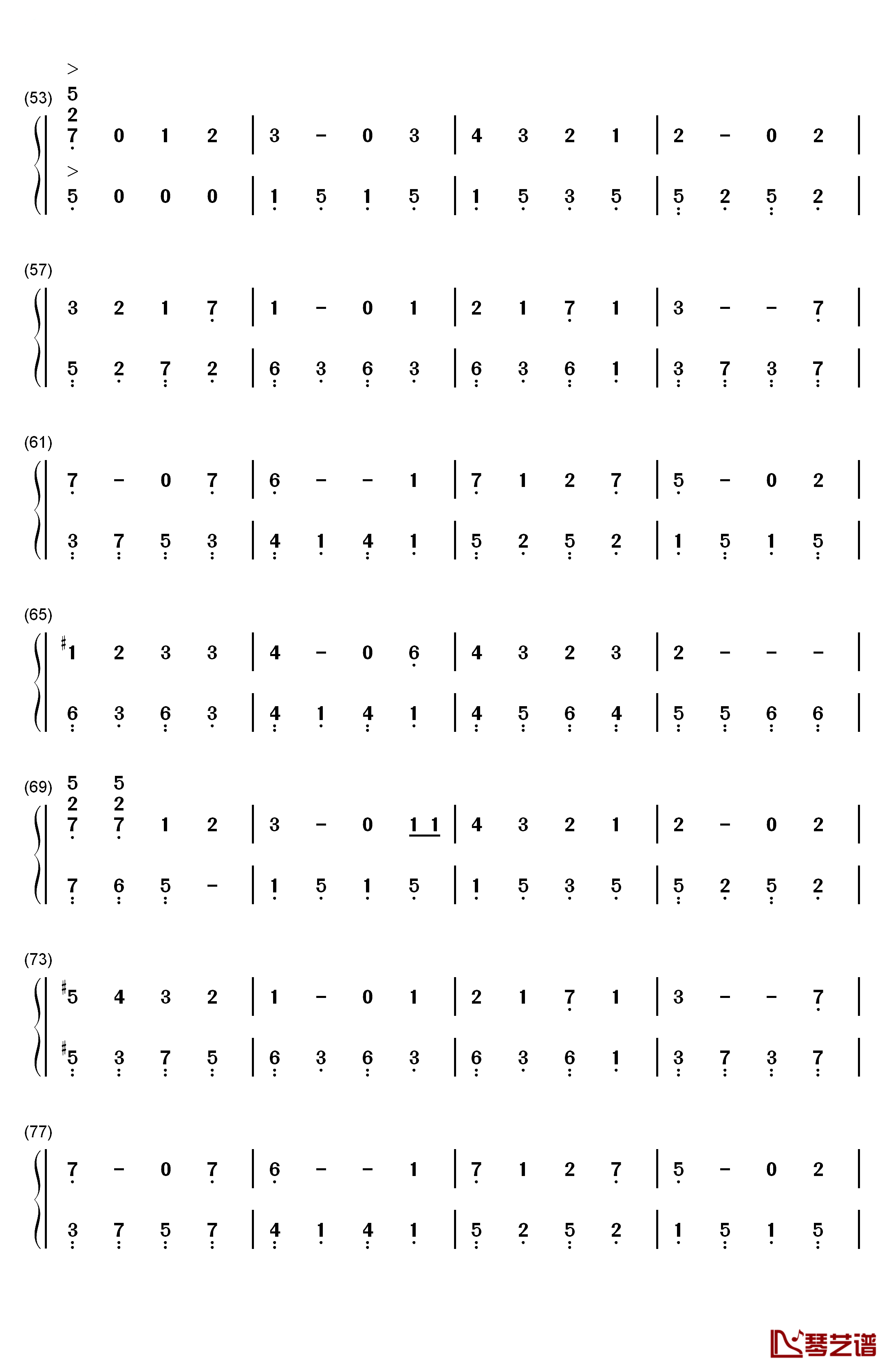 青春的约定钢琴简谱-数字双手-SNH483