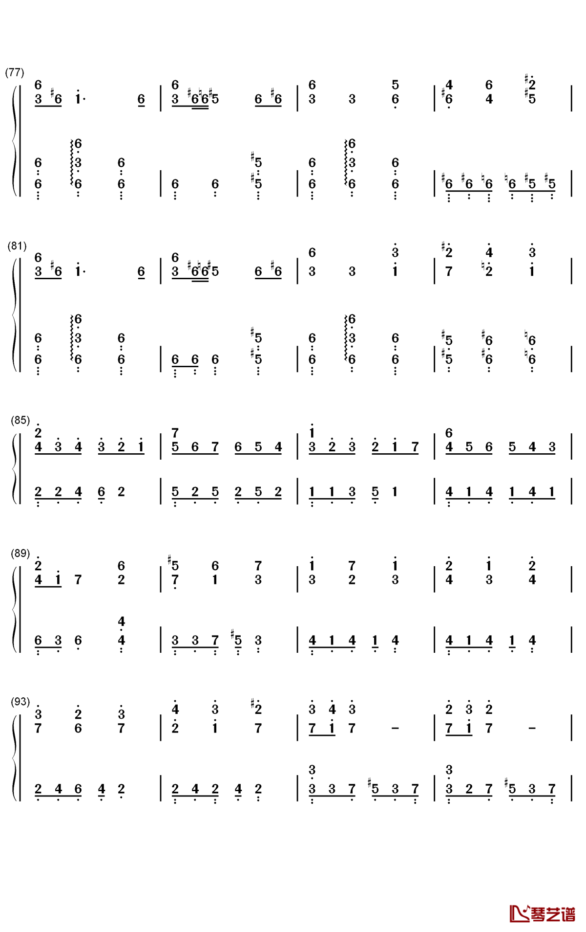 Symposium Magarum钢琴简谱-数字双手-梶浦由记5