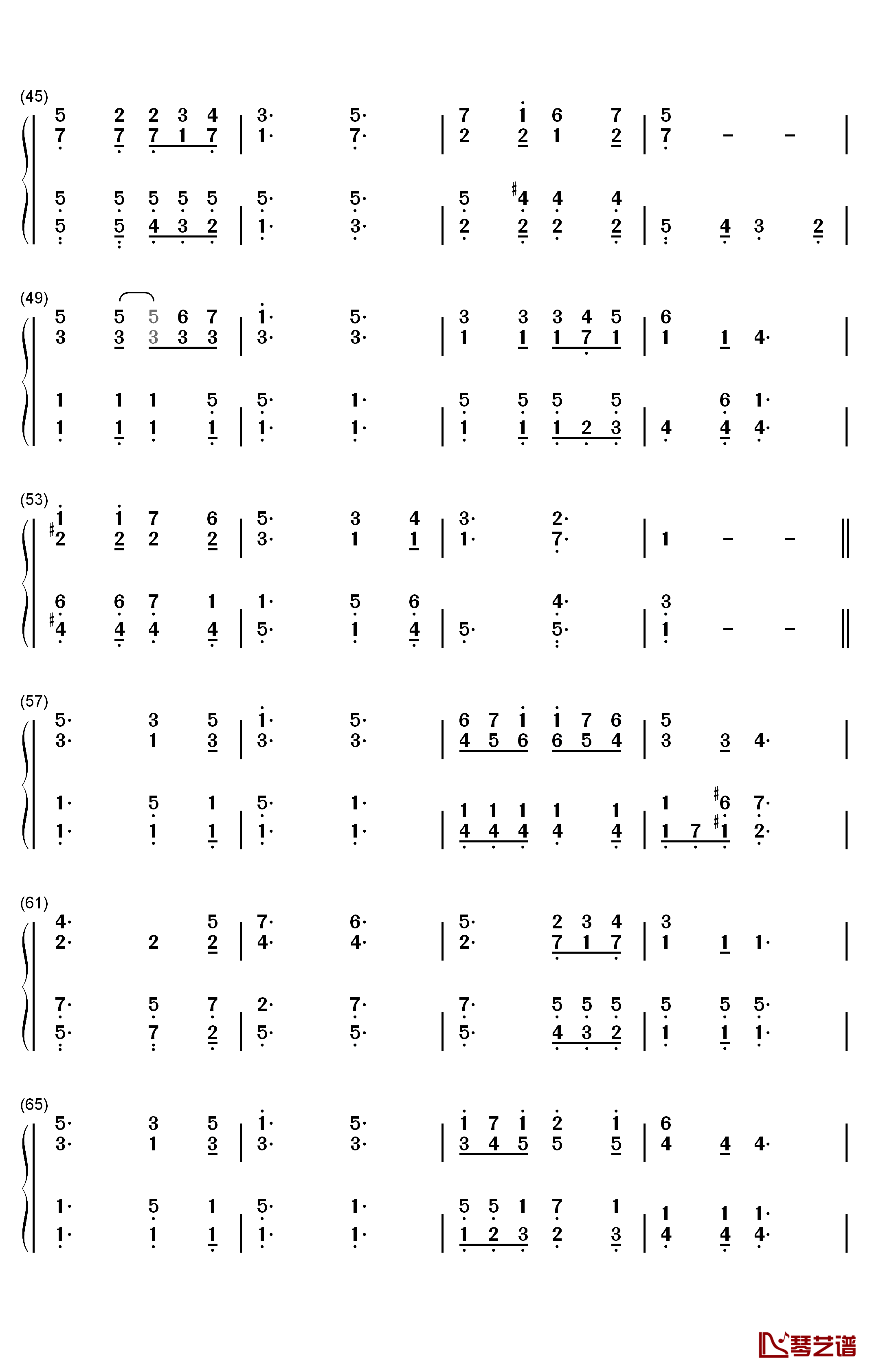 Serve the Lord with Gladness钢琴简谱-数字双手-B. B. McKinney3