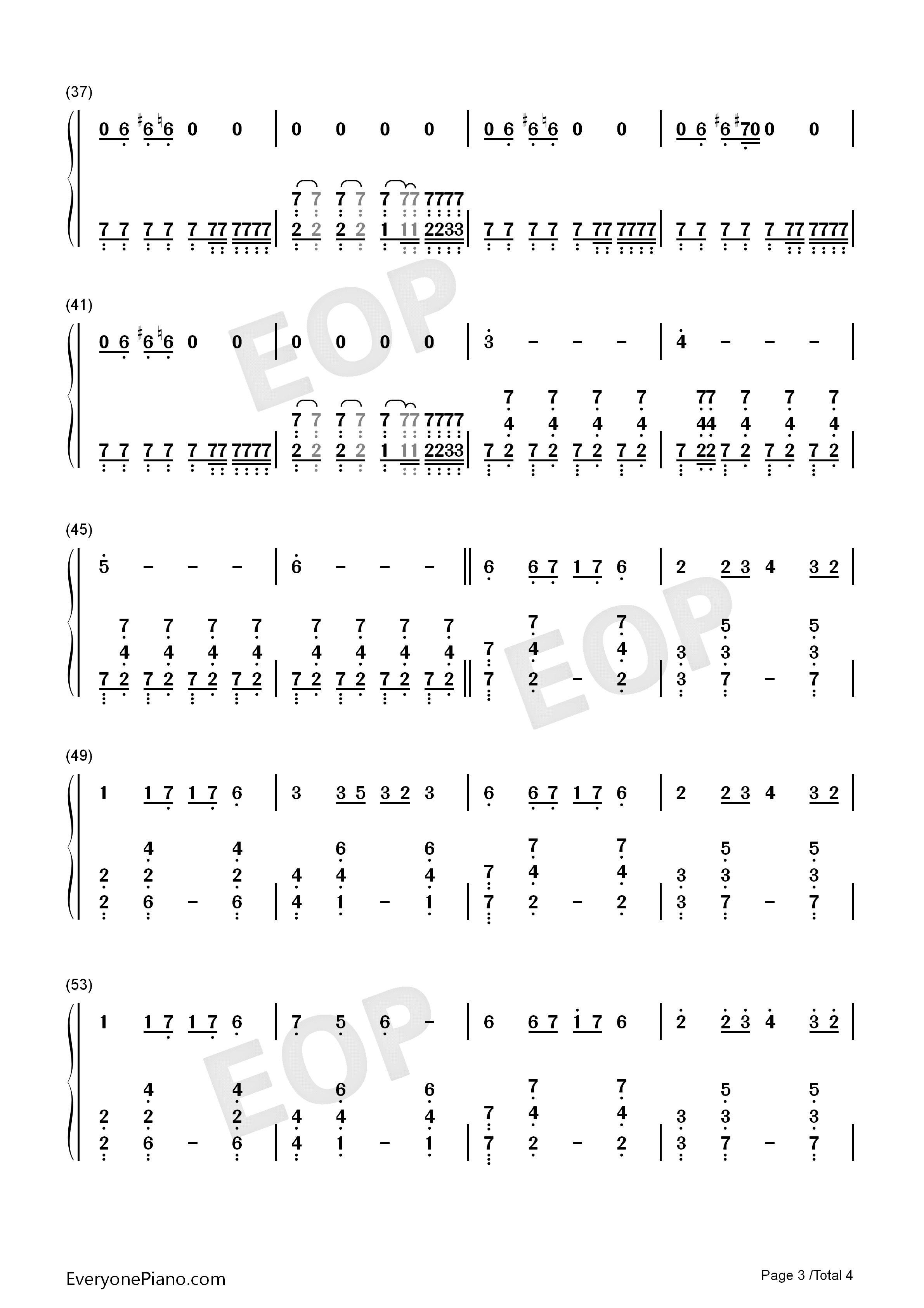 8比特钢琴简谱-F-777演唱3