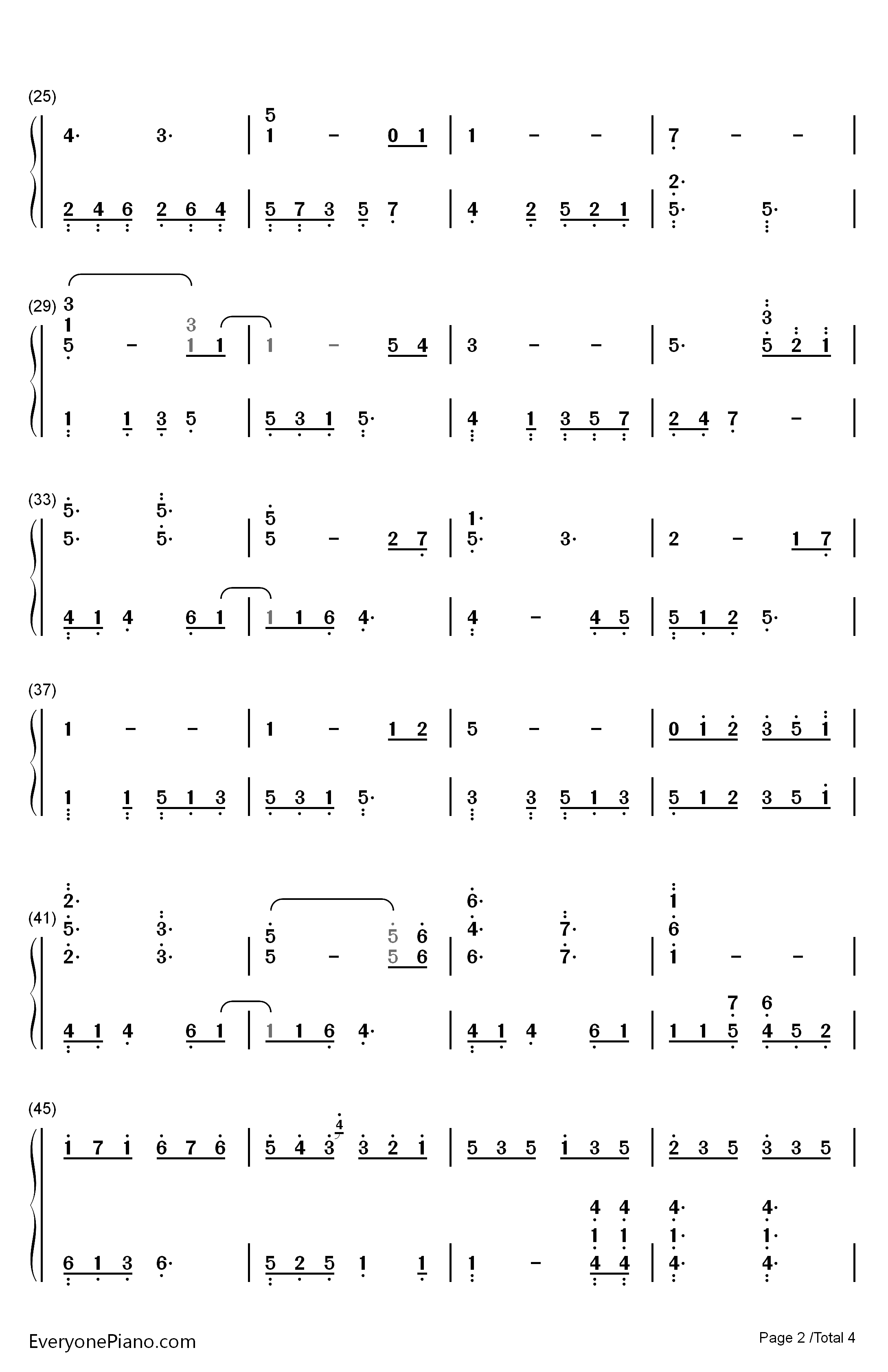 The Autumn钢琴简谱-数字双手-猎豹移动公司2