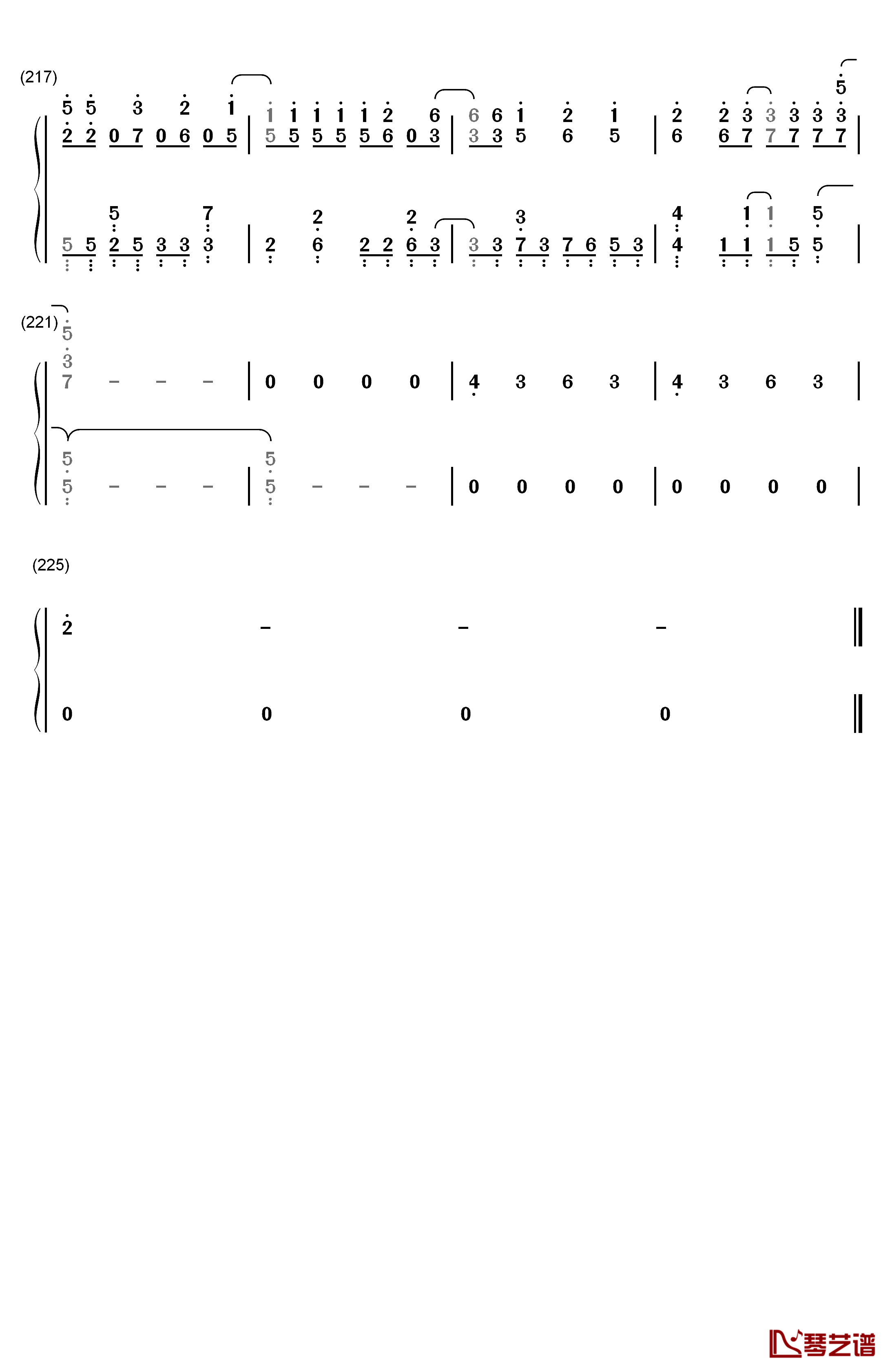 ロスタイムメモリー钢琴简谱-数字双手-IA12