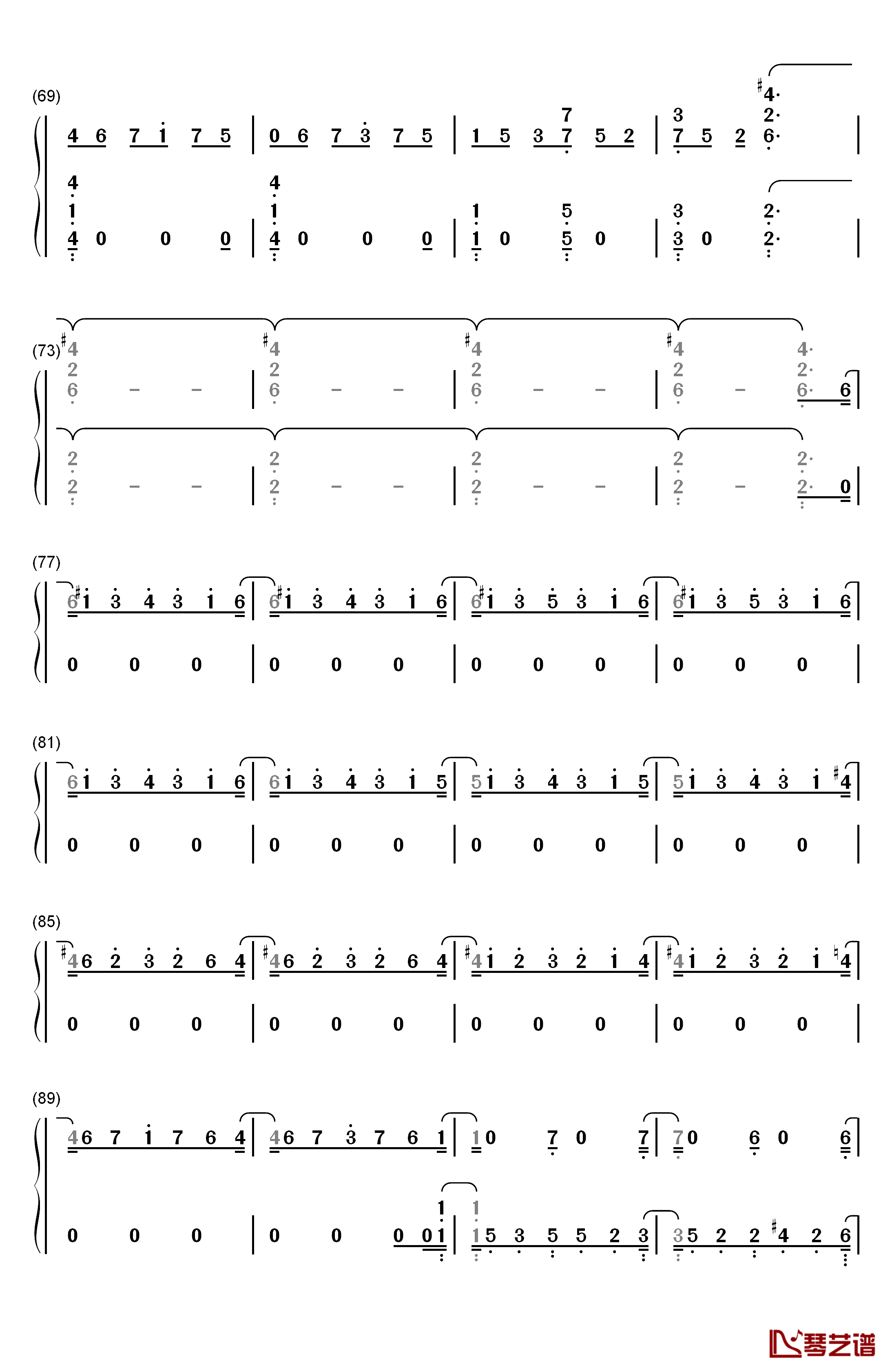 One Strange Rock钢琴简谱-数字双手-Zedd4