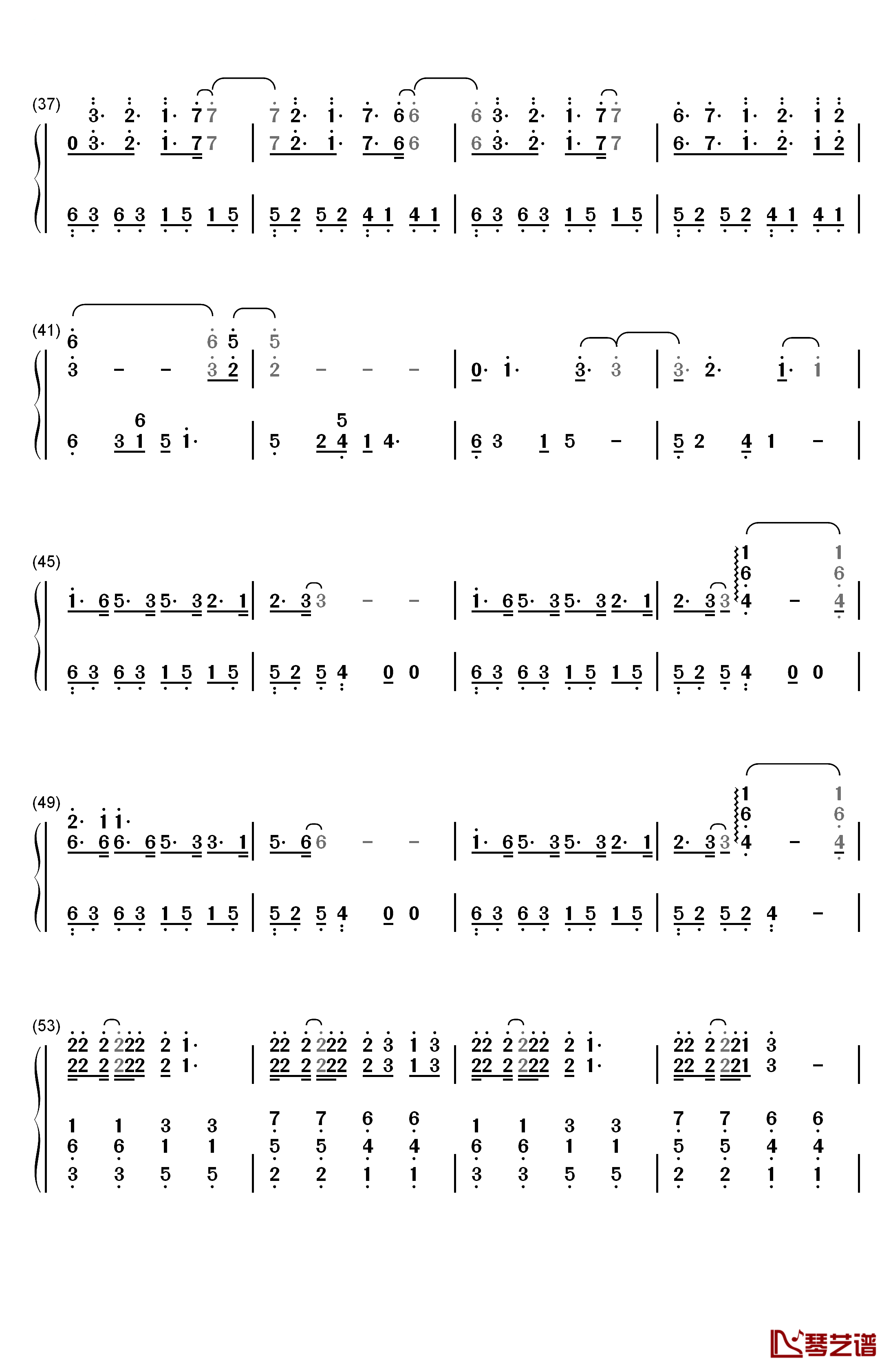 Can't Live Without钢琴简谱-数字双手-Hollyn3