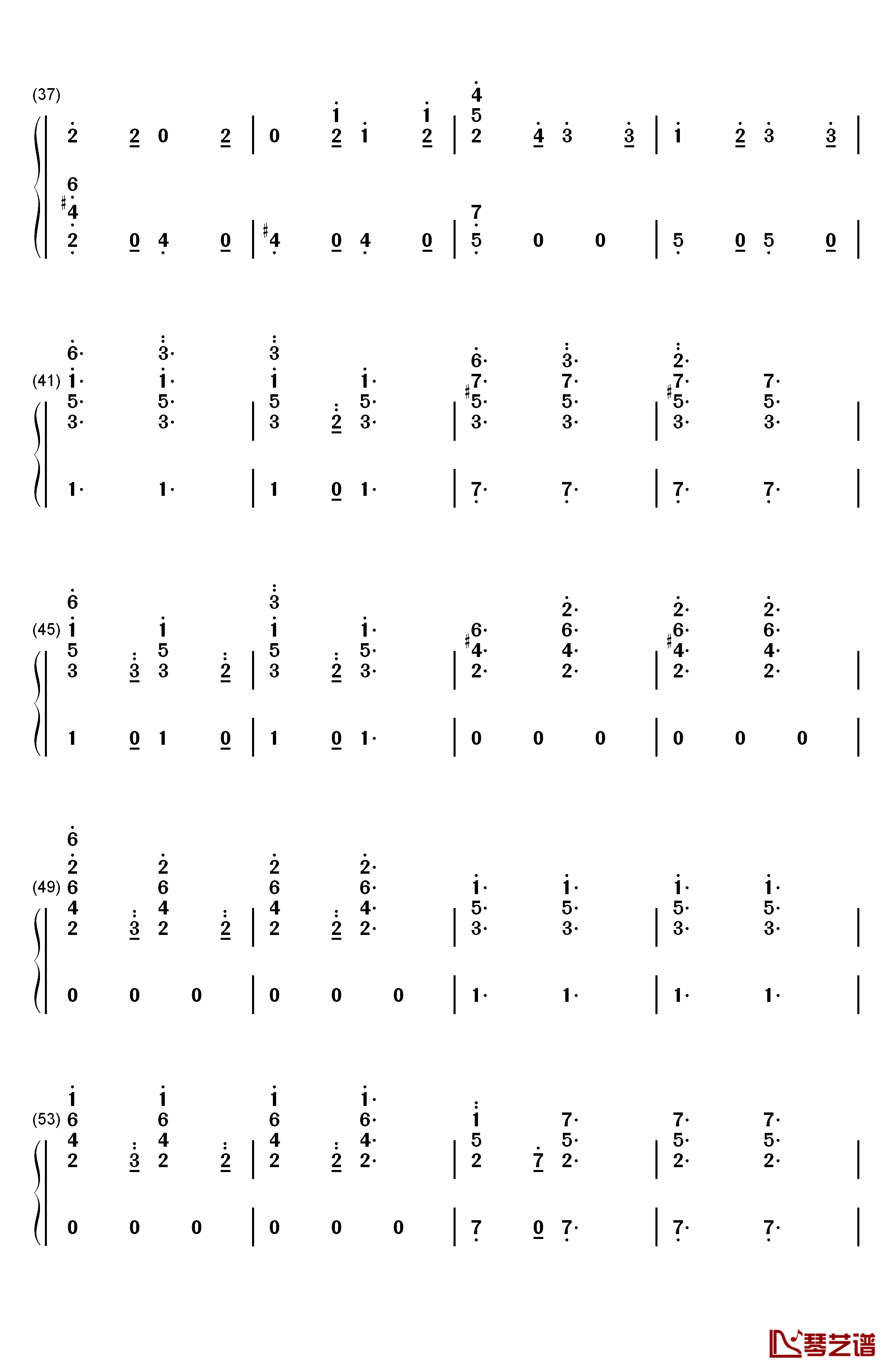 Candy Cane Lane钢琴简谱-数字双手-Sia3