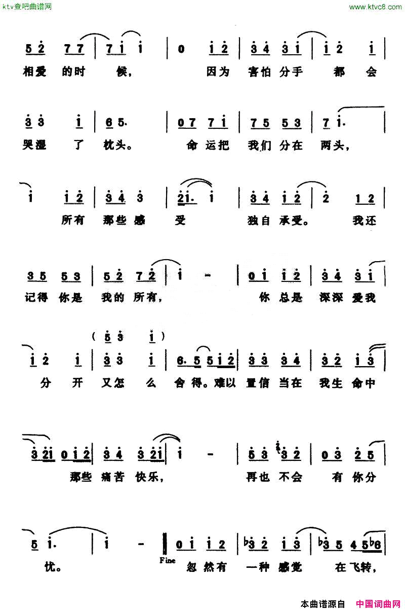 蓝色蓝沁演唱版简谱1