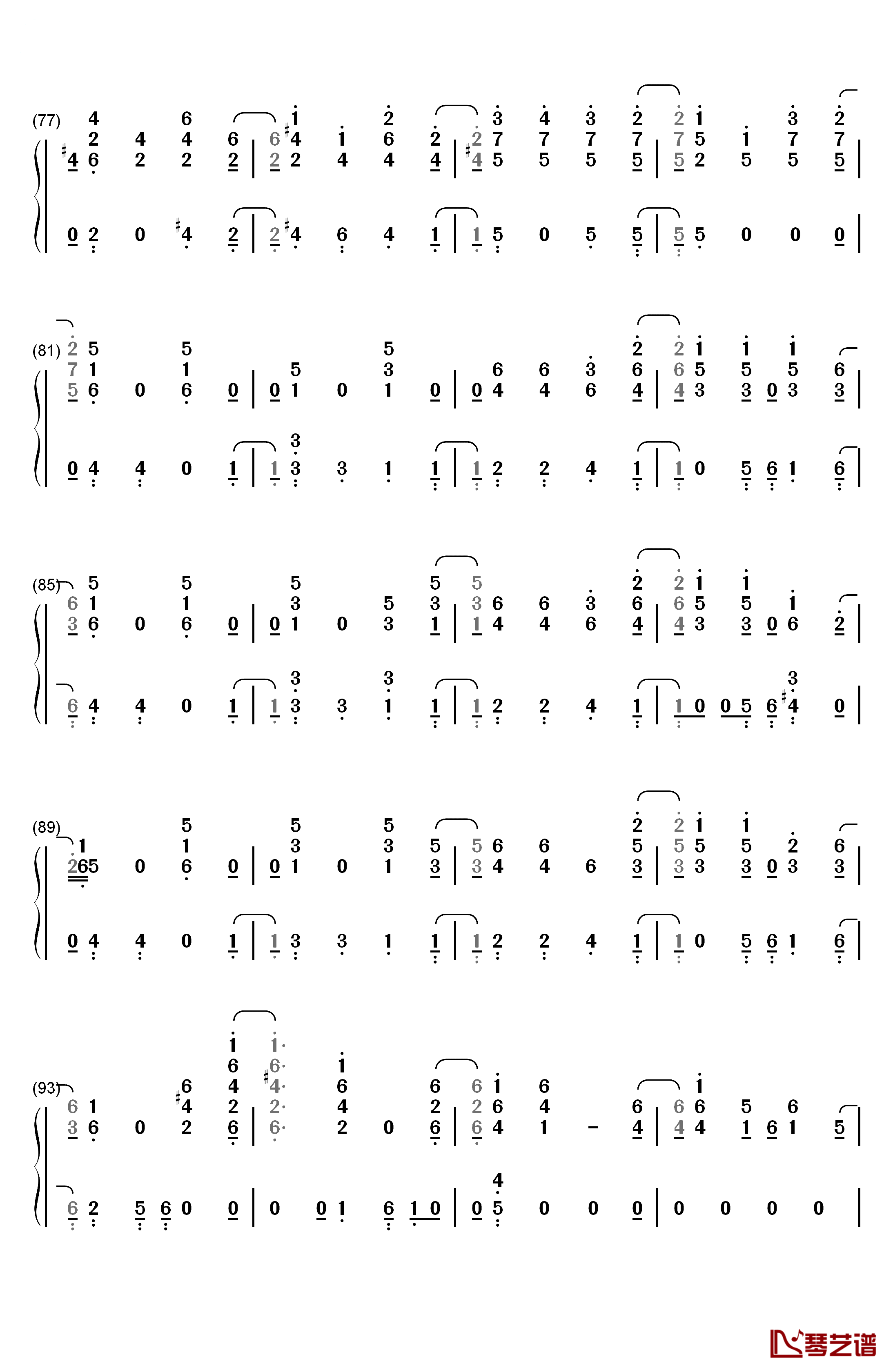 Change钢琴简谱-数字双手-Charlie Puth James Taylor5