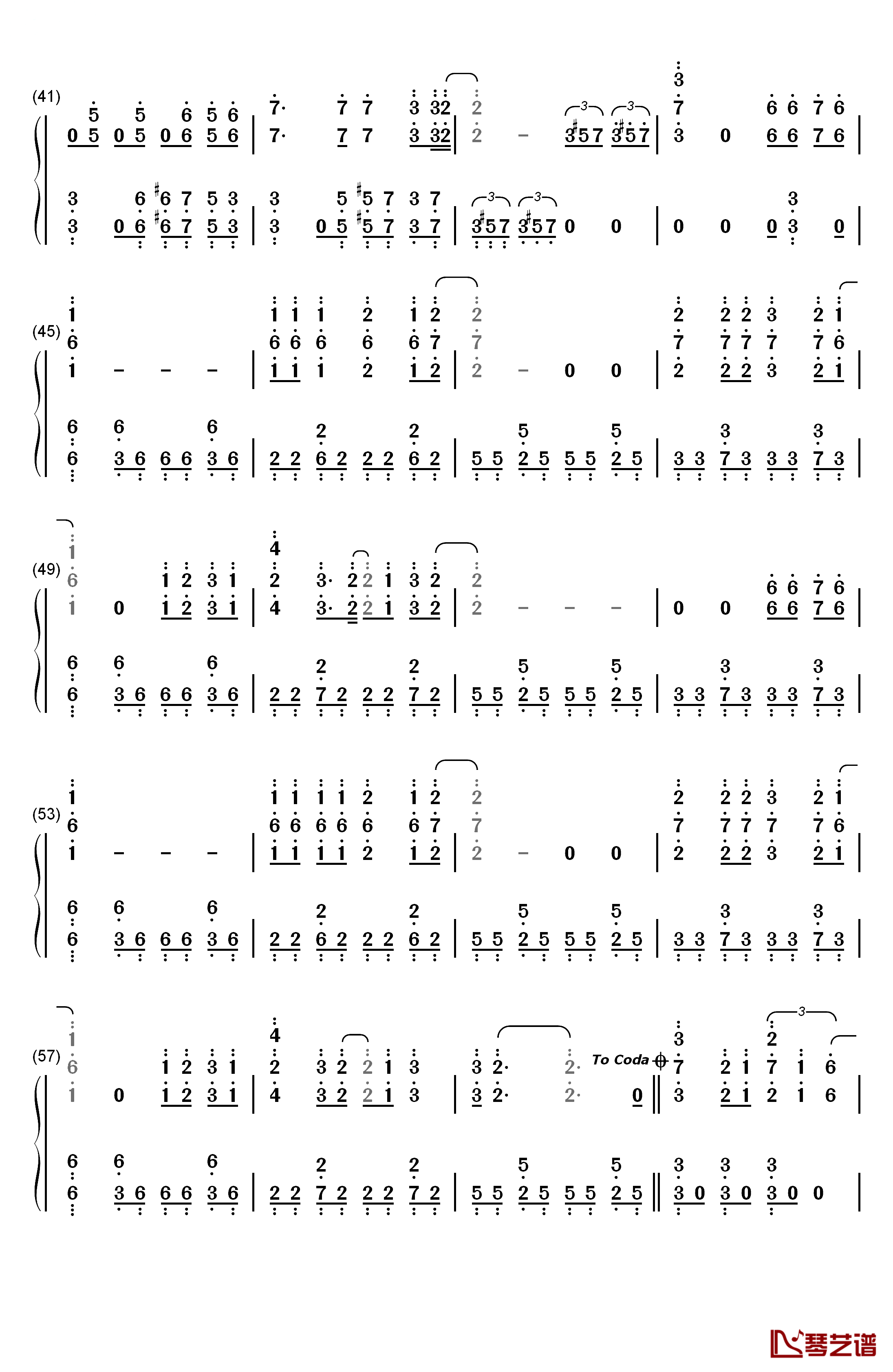 いけないボーダーライン钢琴简谱-数字双手-Walküre3