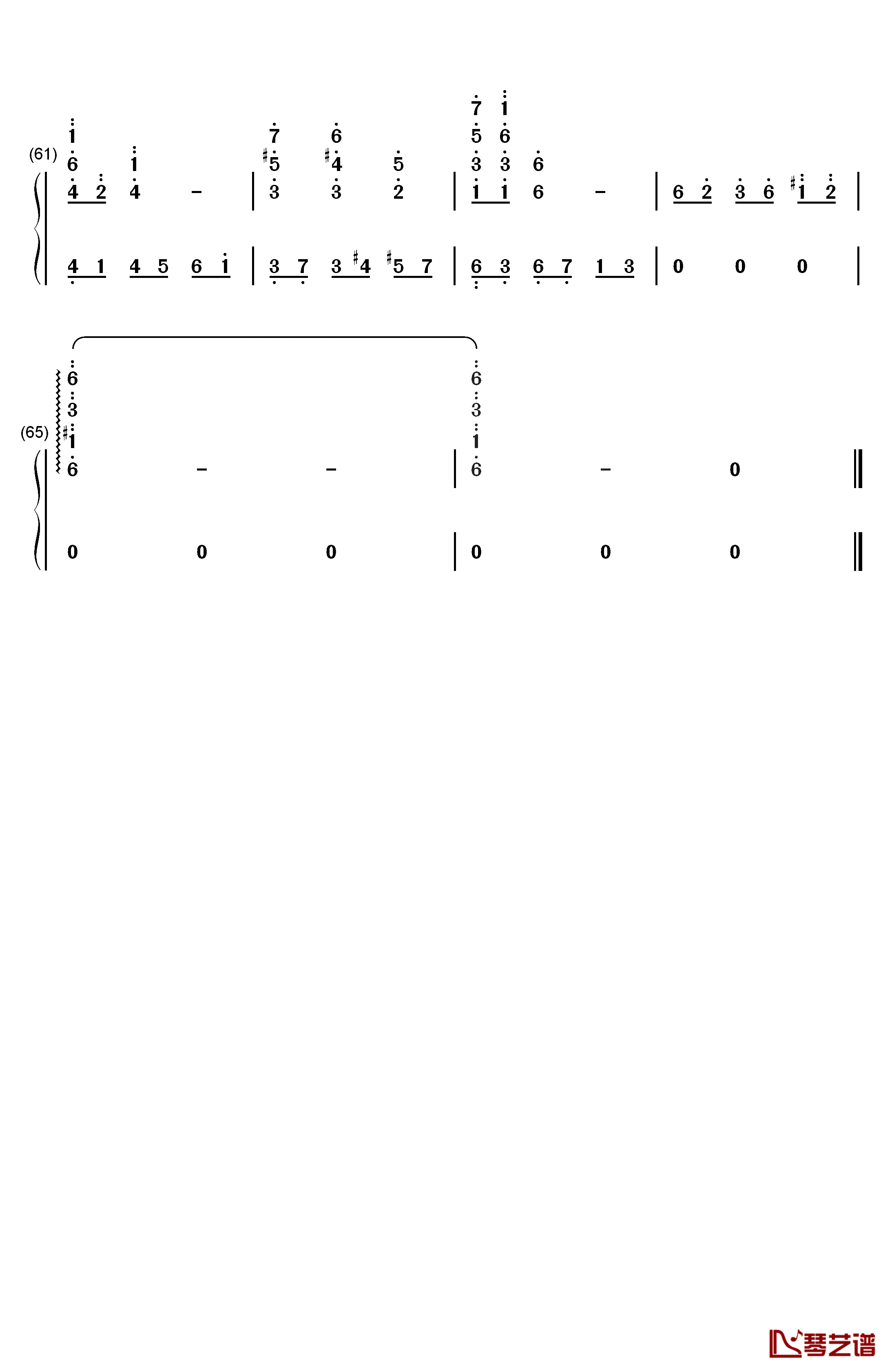 营业的主题（営業のテーマ）钢琴简谱-数字双手-未知4