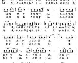遥远简谱-战士小唱演唱-张爱勤/藏东升词曲