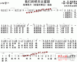 我们的明天比蜜甜《甜蜜的事业》插曲简谱-关贵敏演唱