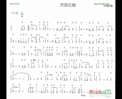 天空之城简谱-久石让演唱