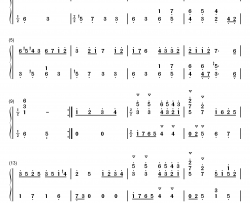 加伏特舞曲 15钢琴简谱-数字双手-巴赫