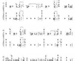 動く動く钢琴简谱-数字双手-水瀬いのり 久保ユリカ