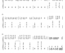 ウッホウッホホ钢琴简谱-数字双手-AKB48