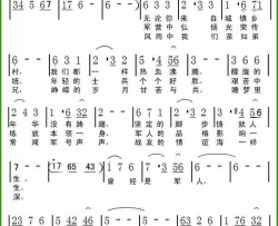 曾经是军人简谱