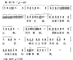 西双版纳简谱-朱一立 词曲