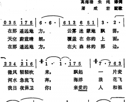 [前苏联]遥远的地方简谱