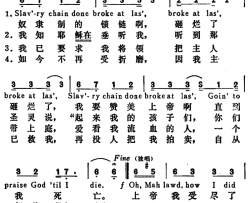 [美]奴隶制的锁链Slav’ryChain[美]奴隶制的锁链Slav’ry Chain简谱