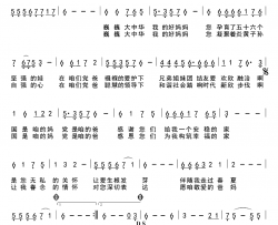 国是妈党是爸简谱-雄言词/刘寿平曲