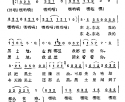 东北我的黑土地简谱