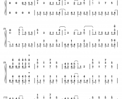 BABY钢琴简谱-数字双手-甜蜜子弹