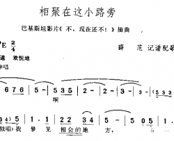 相聚在这小路旁简谱