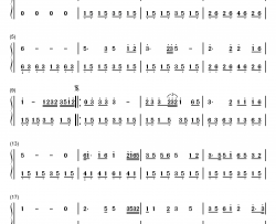 北国之春钢琴简谱-数字双手-蒋大为