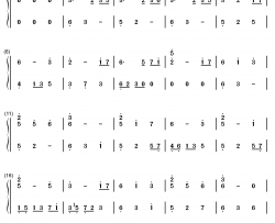 十二风华鉴钢琴简谱-数字双手-litterzy