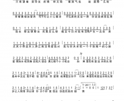 情惋惜简谱-许嵩演唱-许嵩/许嵩词曲