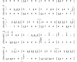 烟火钢琴简谱-数字双手-王宗贤