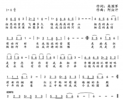 红尘中有你有我简谱