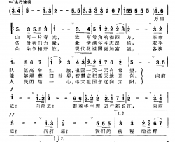 新长征进行曲简谱-刘文玉词/杨庶正改词作曲曲