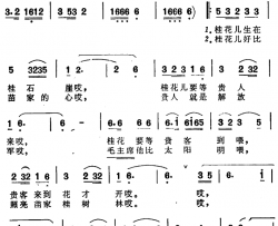 桂花开放幸福来简谱-马玉涛演唱