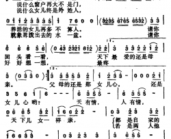 上门女婿爱更深电视剧《龙凤乡的婚事》片尾曲简谱