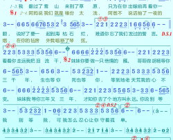 站着等你三千年简谱(歌词)-王琪演唱-谱友成成记谱上传