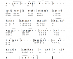 回家的呐喊简谱-李繁花演唱-苏慧/苏慧词曲