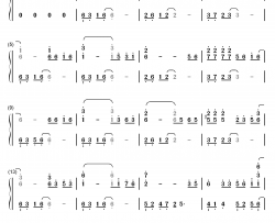 赢在江湖钢琴简谱-数字双手-姜鹏