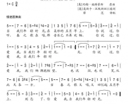 当我们年轻时光简谱-朱逢博演唱