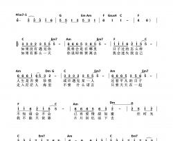 我只在乎你简谱配和弦简谱