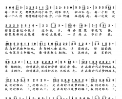 迎难而上简谱