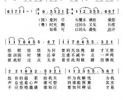 情人知己简谱-粤语版叶倩文-