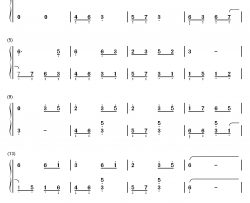 爱殇钢琴简谱-数字双手-董贞