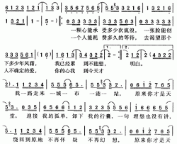 原来你才是天堂简谱