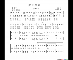 成长的路上简谱