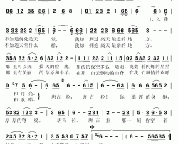 唐古拉简谱(歌词)-泽旺多吉演唱-秋叶起舞记谱