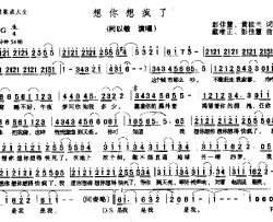 想你想疯了－－可听简谱