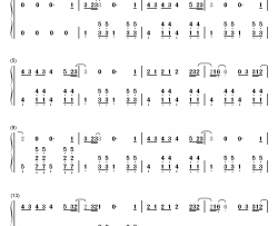 普通朋友钢琴简谱-数字双手-陶喆