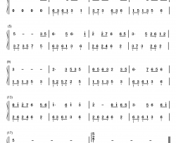 明月千里寄相思钢琴简谱-数字双手-蔡琴